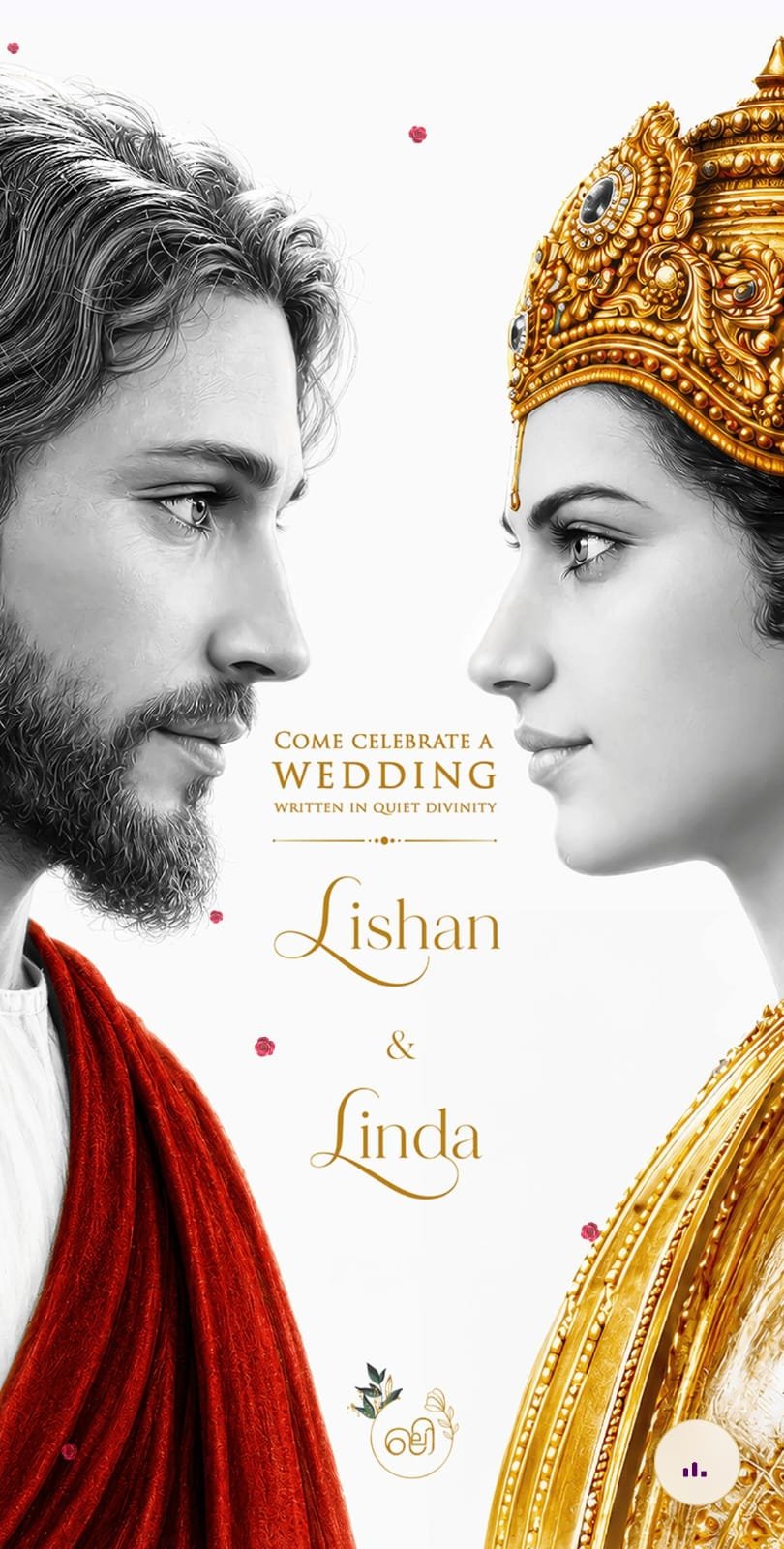Grace Christian Wedding Invitation Website Template Design — Holy Matrimony & Reception