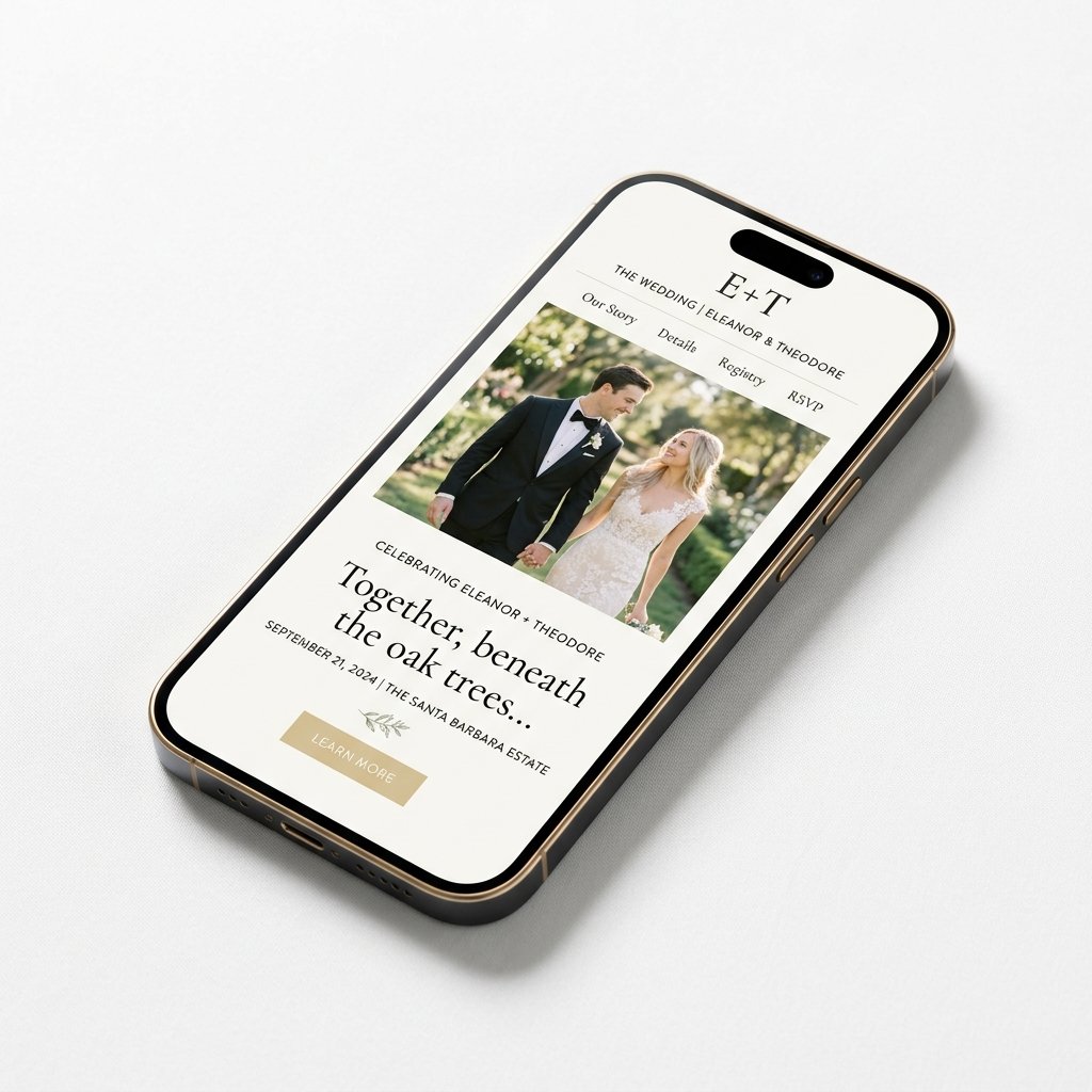 Wedsaro wedding invitation website mobile preview